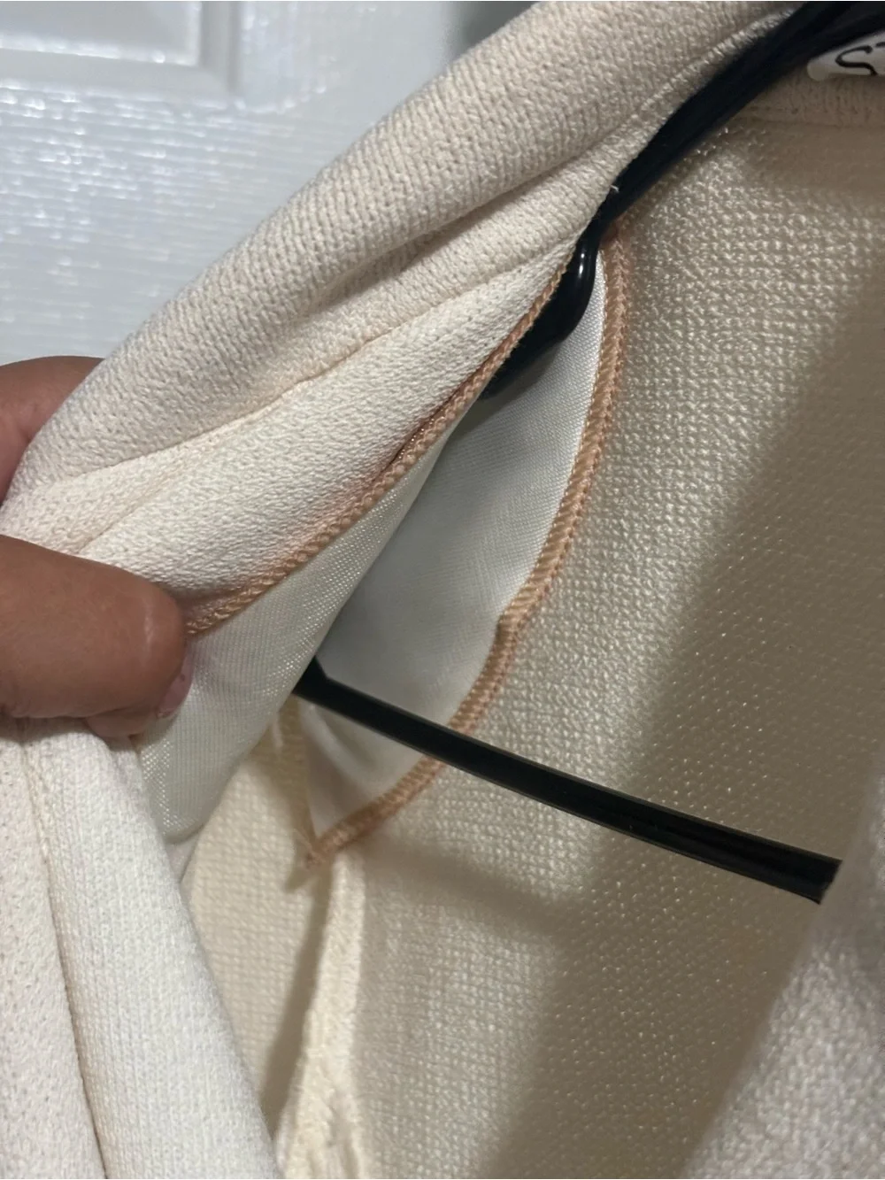 Vintage St John Collection Ivory and Black Santana 90s Knit Blazer Jacket - Picture 8 of 13